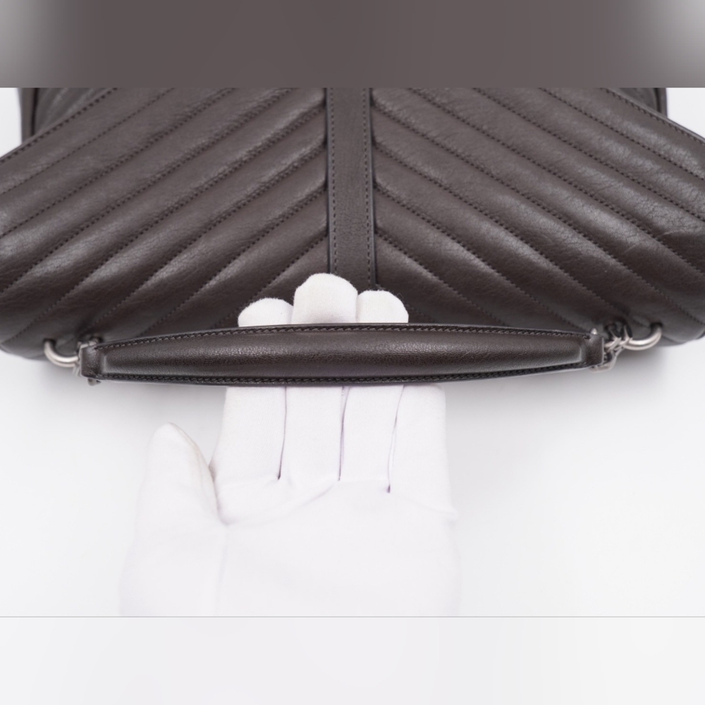 CG10 💟 Saint Laurent Leather College Large - Picture 14 of 16